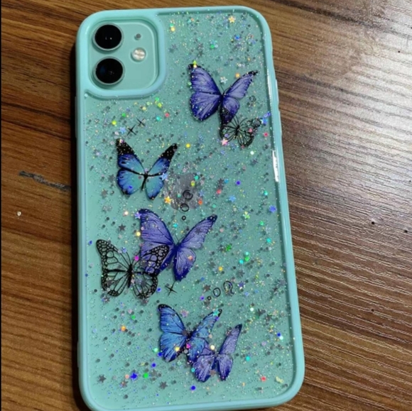 iPhone 12 Case iPhone 12 Pro Case iPhone 12 Pro Max Case Glitter Butterfly - Picture 6 of 9